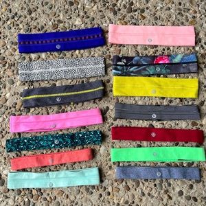 14 lululemon headband lot. Little to no wear